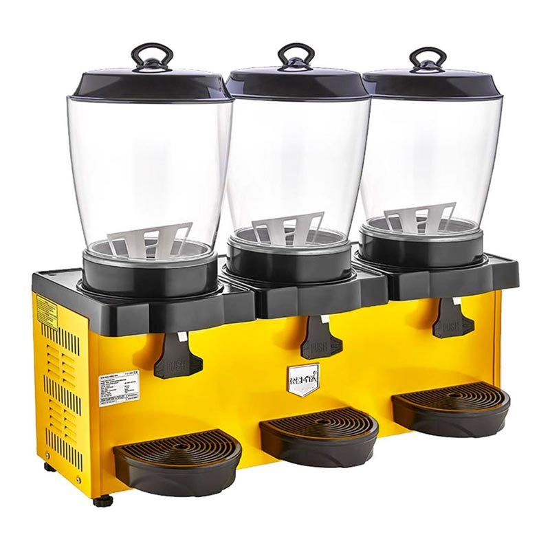 Remta ST38 Royal Mini Üçlü Şerbet ve Ayran Soğutucu 11+11+11 L, Sarı