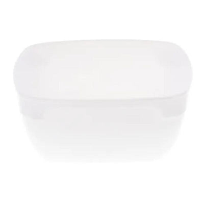 Rubikap Tek Kullanımlık Kristal Kare Kase, 300 ml, Beyaz