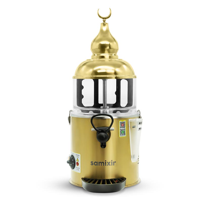 Samixir SC.05 Sıcak Çikolata ve Sahlep Makinesi, 5 L, Gold