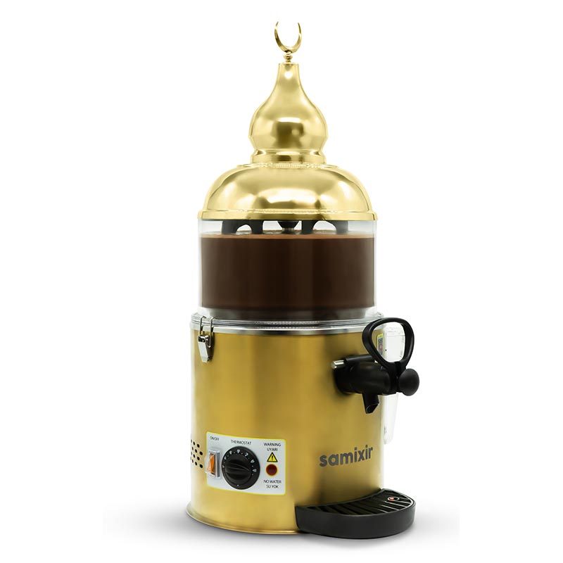 Samixir SC.05 Sıcak Çikolata ve Sahlep Makinesi, 5 L, Gold