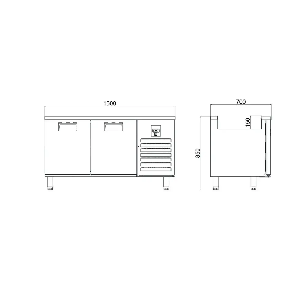 Servis Buzdolabı - 2 Kapılı - STS 330 CR