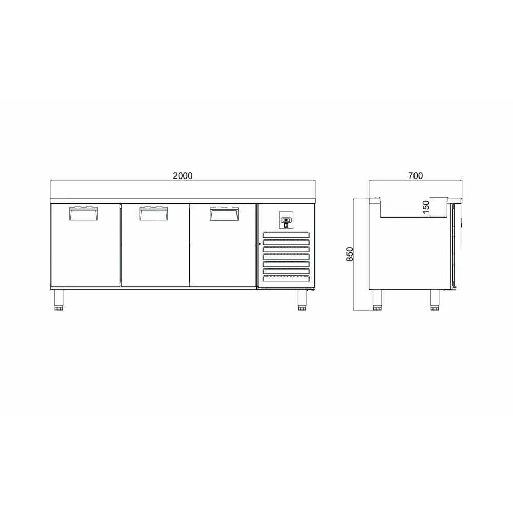 Servis Buzdolapları - 3 Kapılı - STS 515