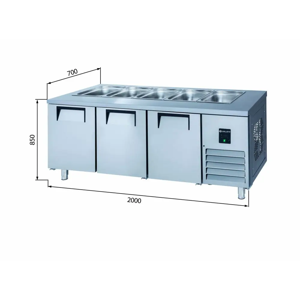 Servis Buzdolapları - 3 Kapılı - STS 515 CR