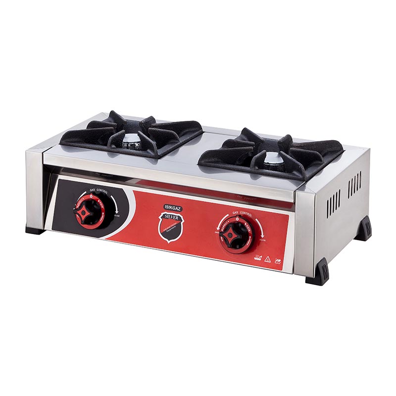 SilverInox 2901 Çift Gözlü Set Üstü Mini Ocak, LPG'li