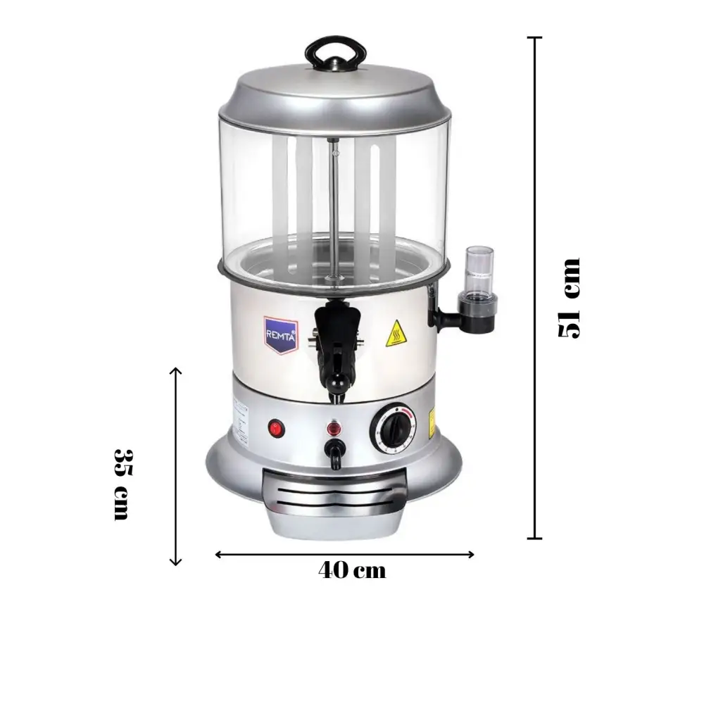 Silver Model Sahlep ve Sıcak Çikolata Isıtıcı 5 lt