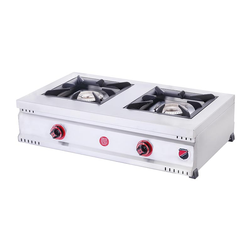 SilverInox MD-2 Yatay Çift Gözlü Set Üstü Midi Ocak, Doğalgazlı