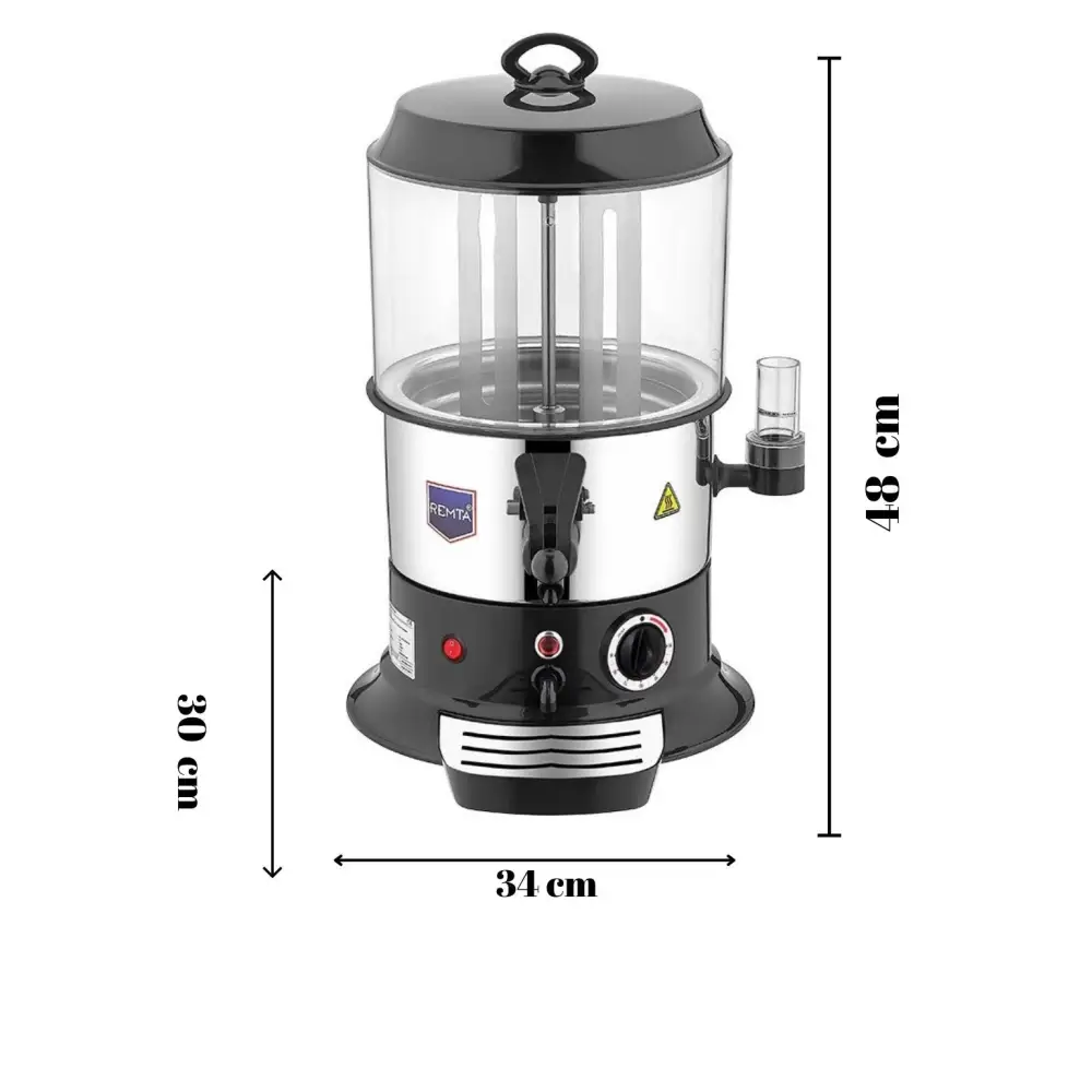 Siyah Model Sahlep ve Sıcak Çikolata Isıtıcı 5 lt