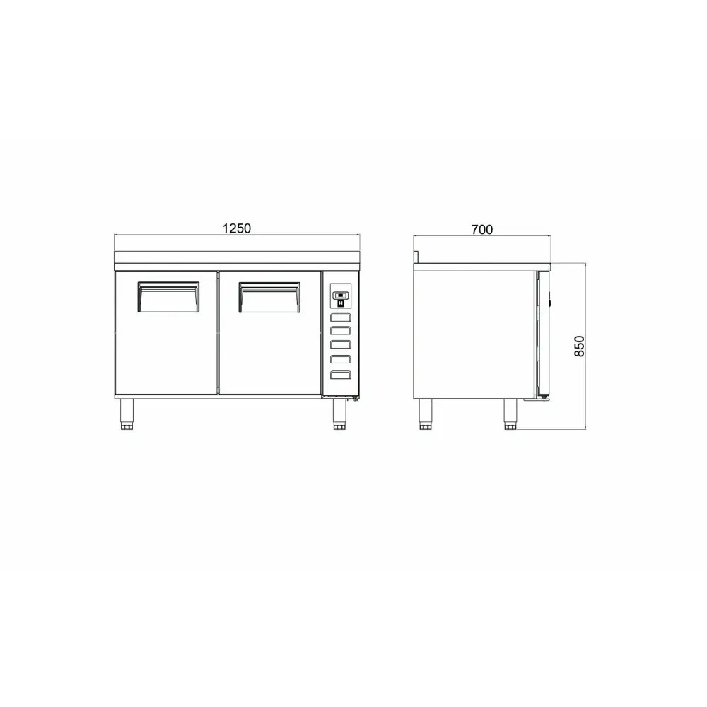 Tezgah Tip Buzdolapları Kısa Model - 2 Kapılı CTN 275