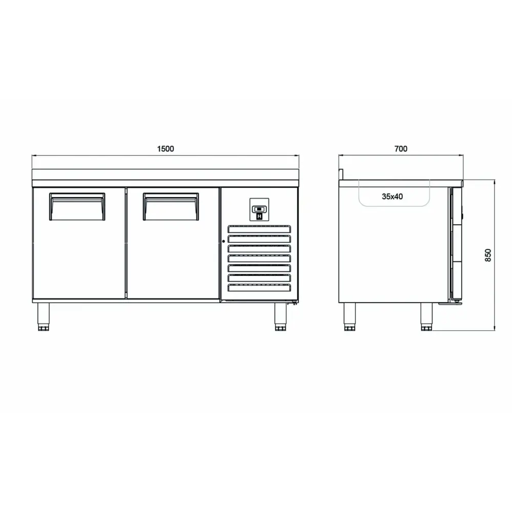 Tezgah Tip Evyeli Buzdolapları - 2 Kapılı CTS 330 S