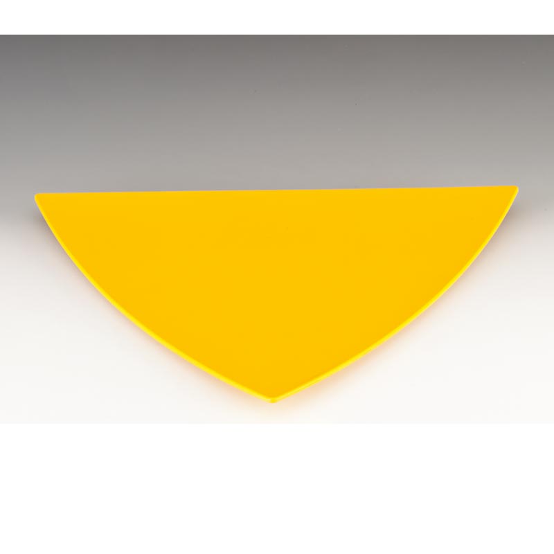 Zicco K-654 Melamin Üçgen Teşhir Tabağı, 47.5 cm, Sarı