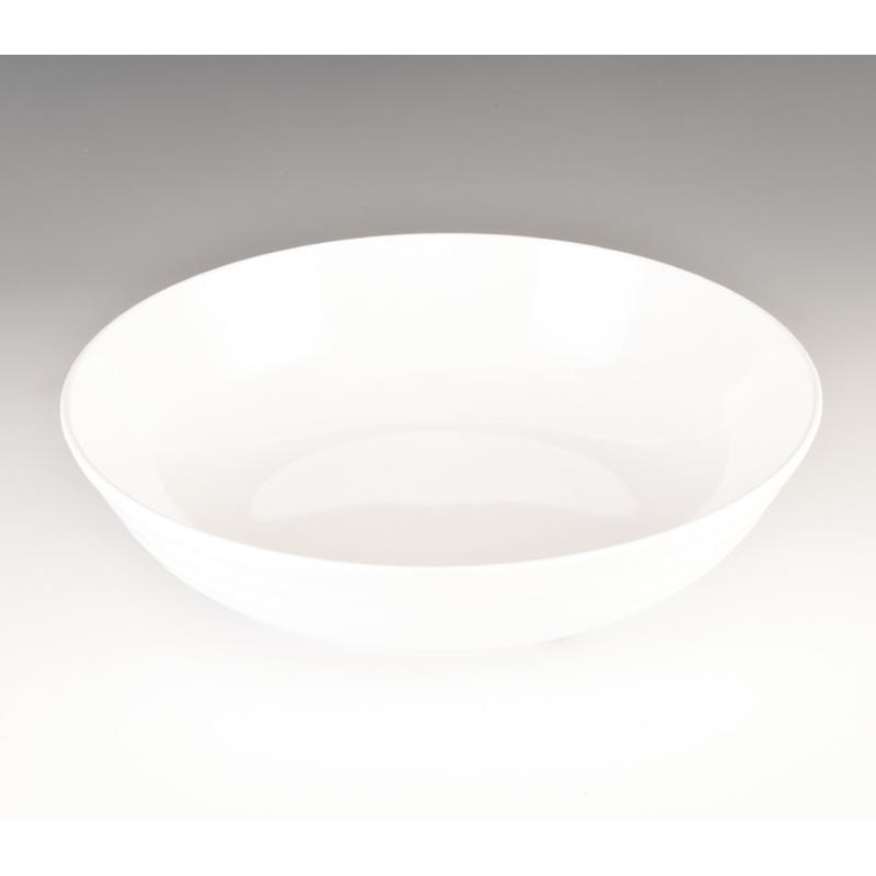 Zicco K-993 Yuvarlak Melamin Teşhir Tabağı, 33.5x9 cm, Beyaz