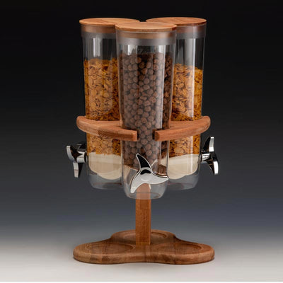 Zicco ZCP-784 Ahşap Döner Standlı Cornflakes Aleti, 3’lü, 26x26x43 cm