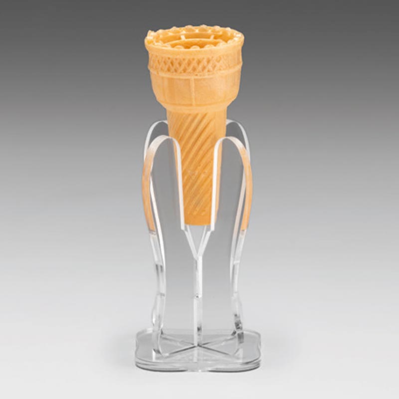 Zicco ZCP-804 Akrilik Dondurma Servis Standı, Tekli, 6x6x11 cm