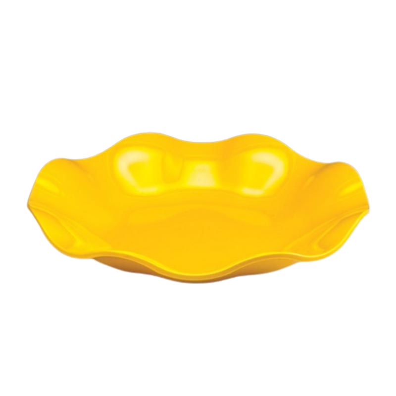 Zicco K-1043 Melamin Papatya Teşhir Tabağı, 45x7 cm, Sarı
