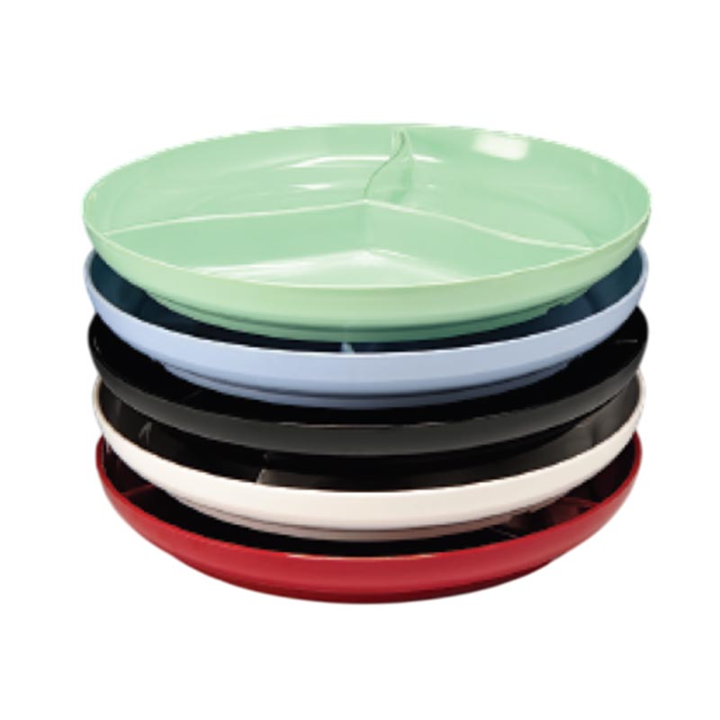 Zicco K-5347.B Yuvarlak Melamin Teşhir Tabağı, 39x5 cm, Kırmızı