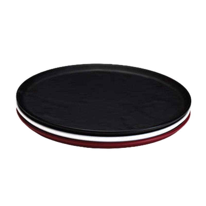 Zicco K-9300 Taş Model Melamin Teşhir Tepsisi, 32 cm, Beyaz