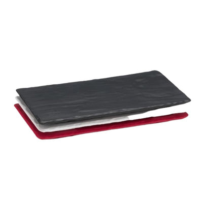 Zicco K-9450 Taş Model Melamin Teşhir Tabağı, 16.5x30 cm, Kırmızı