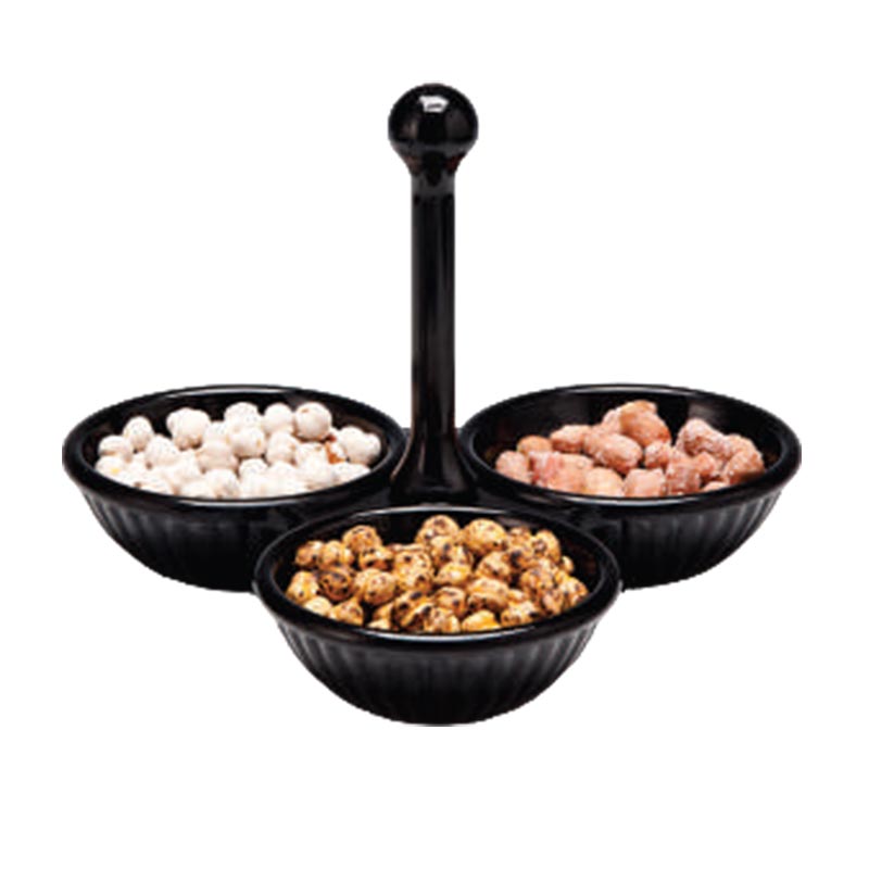 Zicco K-969 3'lü Melamin Çerezlik, Siyah