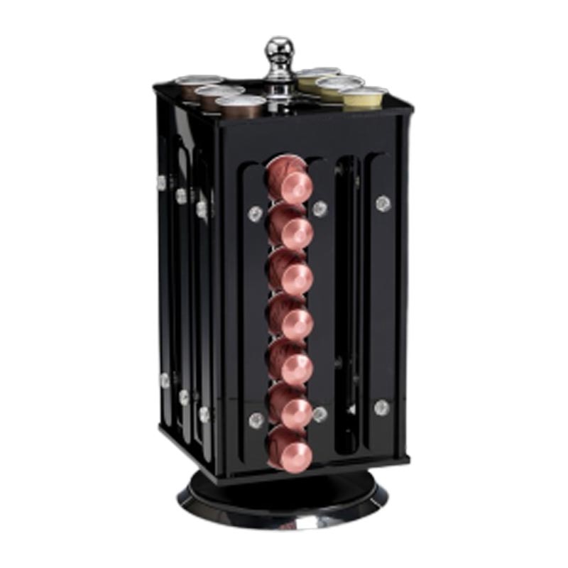 Zicco ZCP-844 Akrilik Döner Yuvarlak Kapsül Standı, 64 Gözlü