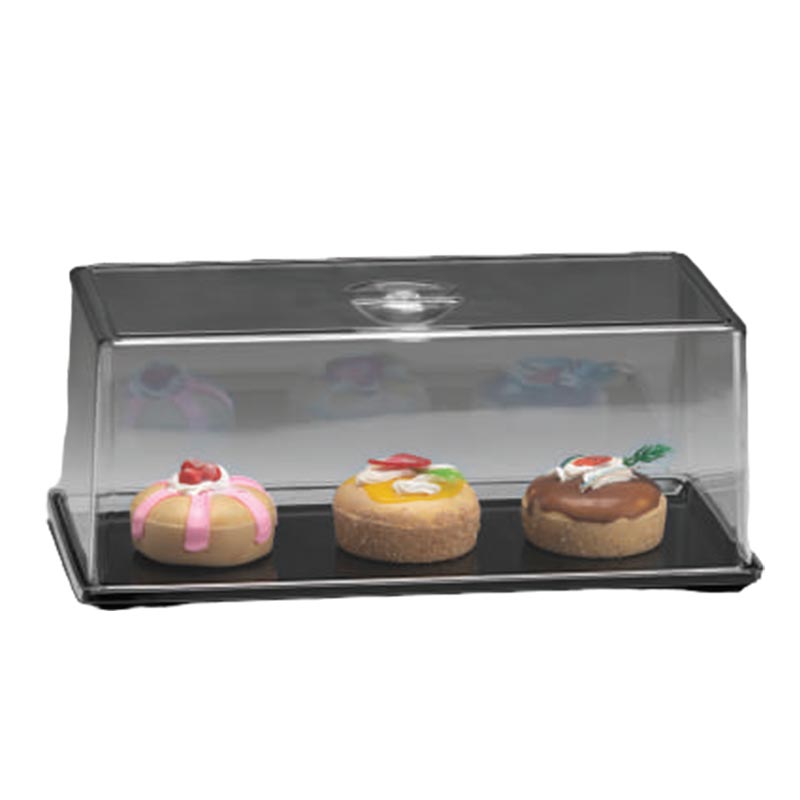 Zicco ZCP-849 Polikarbon Kapaklı Melamin Altlı Fanus, 18x35 cm