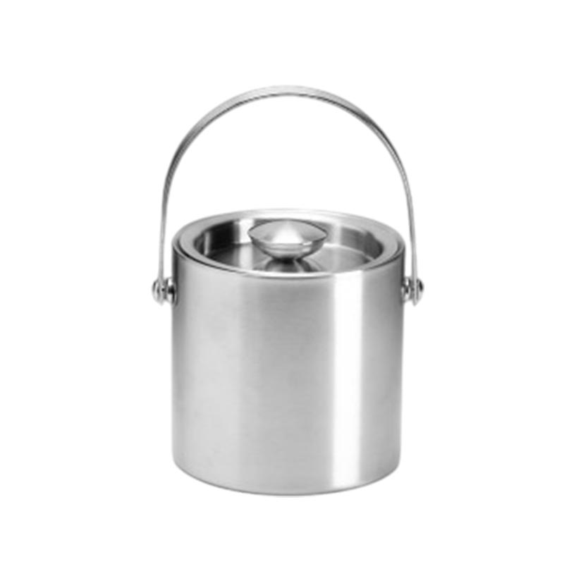 Zicco ZKC-849 Çift Cidarlı Çelik Buz Kovası, 14x14 cm