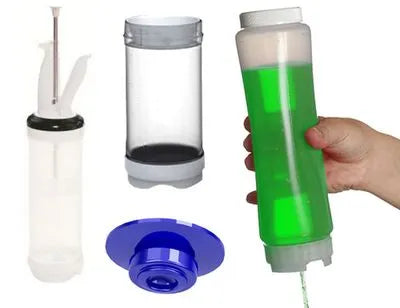 Sıkma şişeleri ve aksesuarları