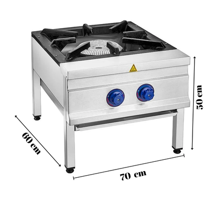 3-Burner Countertop Natural Gas Restaurant Stove