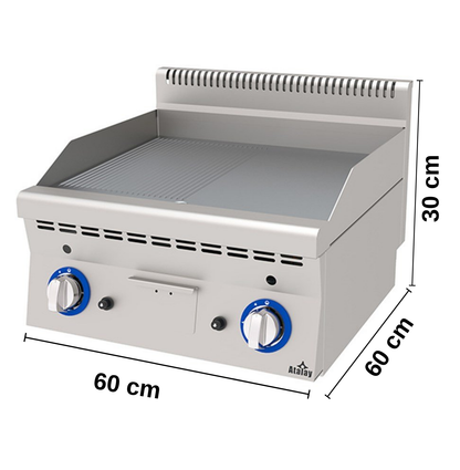 Atalay E AEI - 660 Countertop Electric, Flat Plate Grill