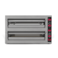 Inoxclass Çift Katlı Pizza Fırını Elektrikli 30 cm x 12 Pizza Kapasiteli Margarita M602E