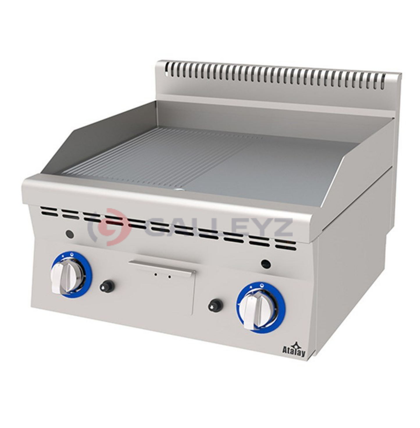 Atalay E AEI-660-ND Countertop Electric, Semi-Ribbed Plate Grill