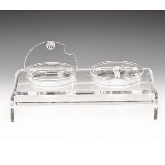 Zicco ZCP-287 Cam Kaseli Kapaklı Polikarbon Teşhir Standı, 2'li, 39x19 cm