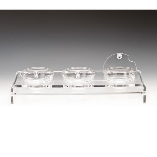 Zicco ZCP-288 Cam Kaseli Kapaklı Polikarbon Teşhir Standı, 3'lÜ, 57x19 cm