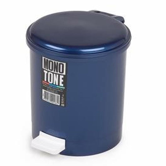 Bora Plastik Pedallı Çöp Kovası, No: 1, 6 L, Mavi