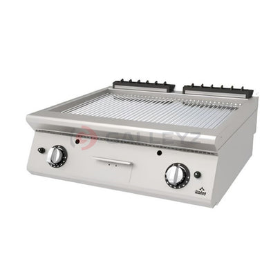 Atalay AGI-873 NCR Countertop Ribbed Chrome Surface Gas Grill