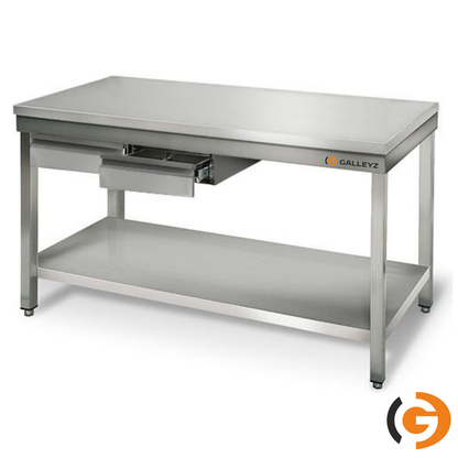 Stainless Steel Work Bench ECO - 1800x600mm - Backless with lower shelf