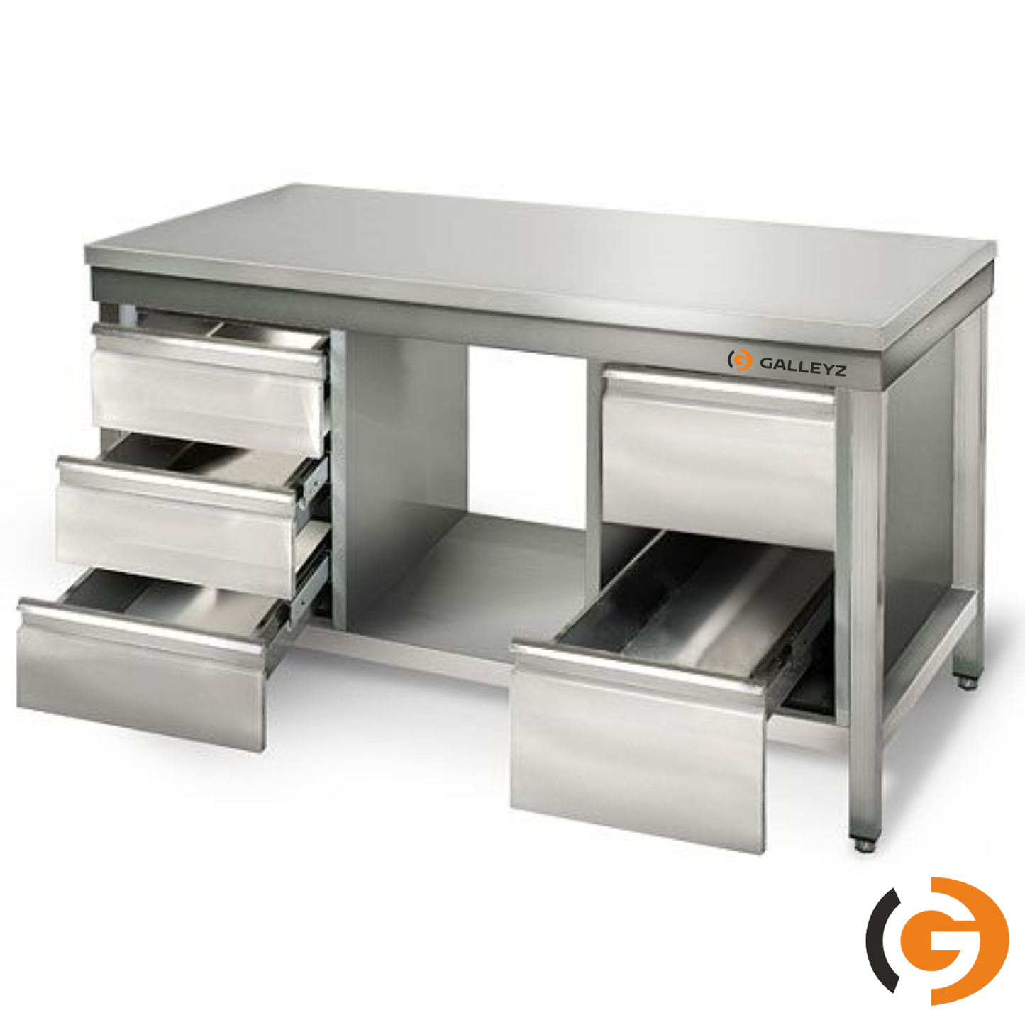 Stainless Steel Work Bench ECO - 1800x600mm - Backless with lower shelf