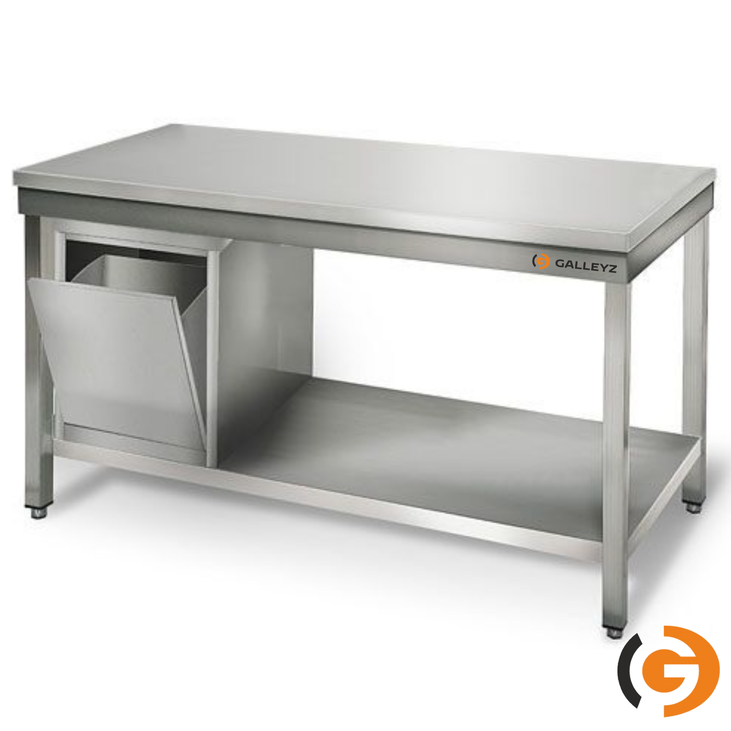 Stainless Steel Work Bench ECO - 1800x600mm - Backless with lower shelf