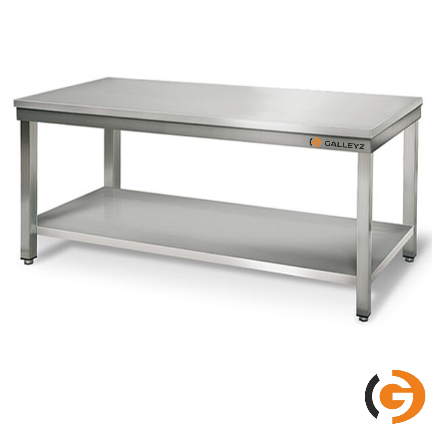 Stainless Steel Work Bench ECO - 2000x600mm - Backless with lower shelf