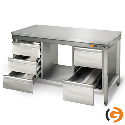 Stainless Steel Work Bench ECO - 2000x600mm - Backless with lower shelf