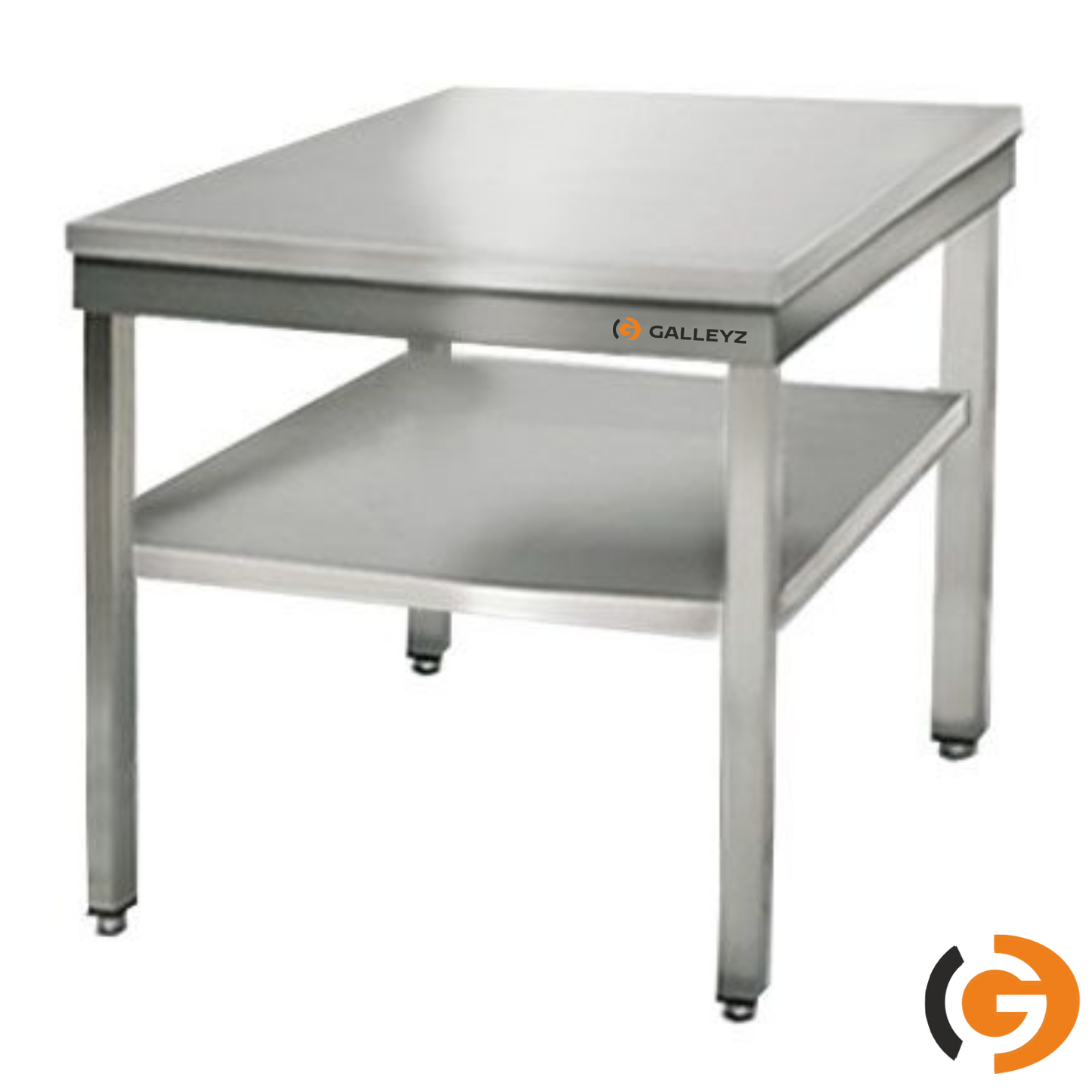 Stainless Steel Work Bench ECO - 700x600mm - Backless with lower shelf