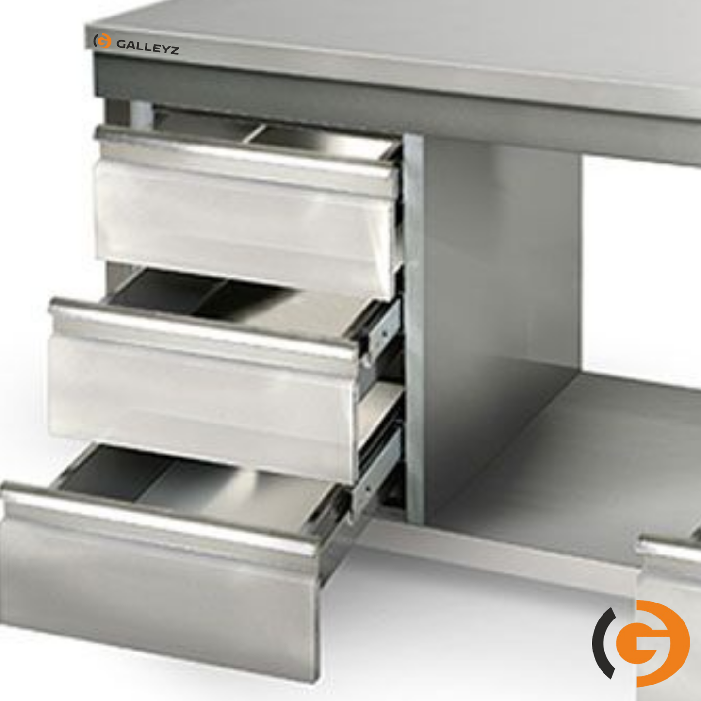 Stainless Steel Work Bench ECO - 700x600mm - Backless with lower shelf