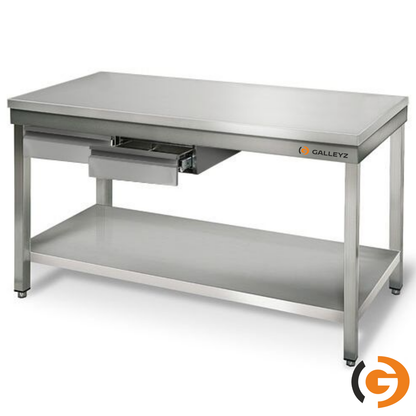 Work Bench - Stainless Steel - ECO - 1000x600mm - With Lower Shelf, Without Backrest