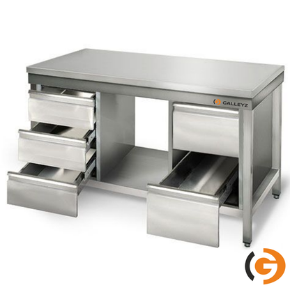 Work Bench - Stainless Steel - ECO - 1000x600mm - With Lower Shelf, Without Backrest