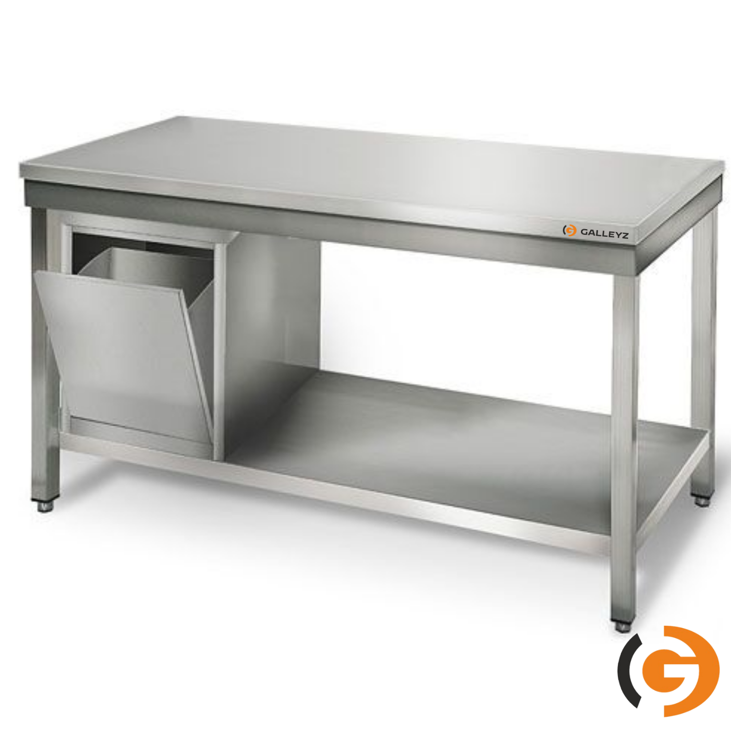 Stainless Steel Work Bench - ECO -1500x600mm - without backrest with lower shelf