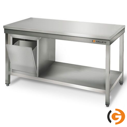 Stainless Steel Work Bench ECO - 1600x600mm - Backless with lower shelf