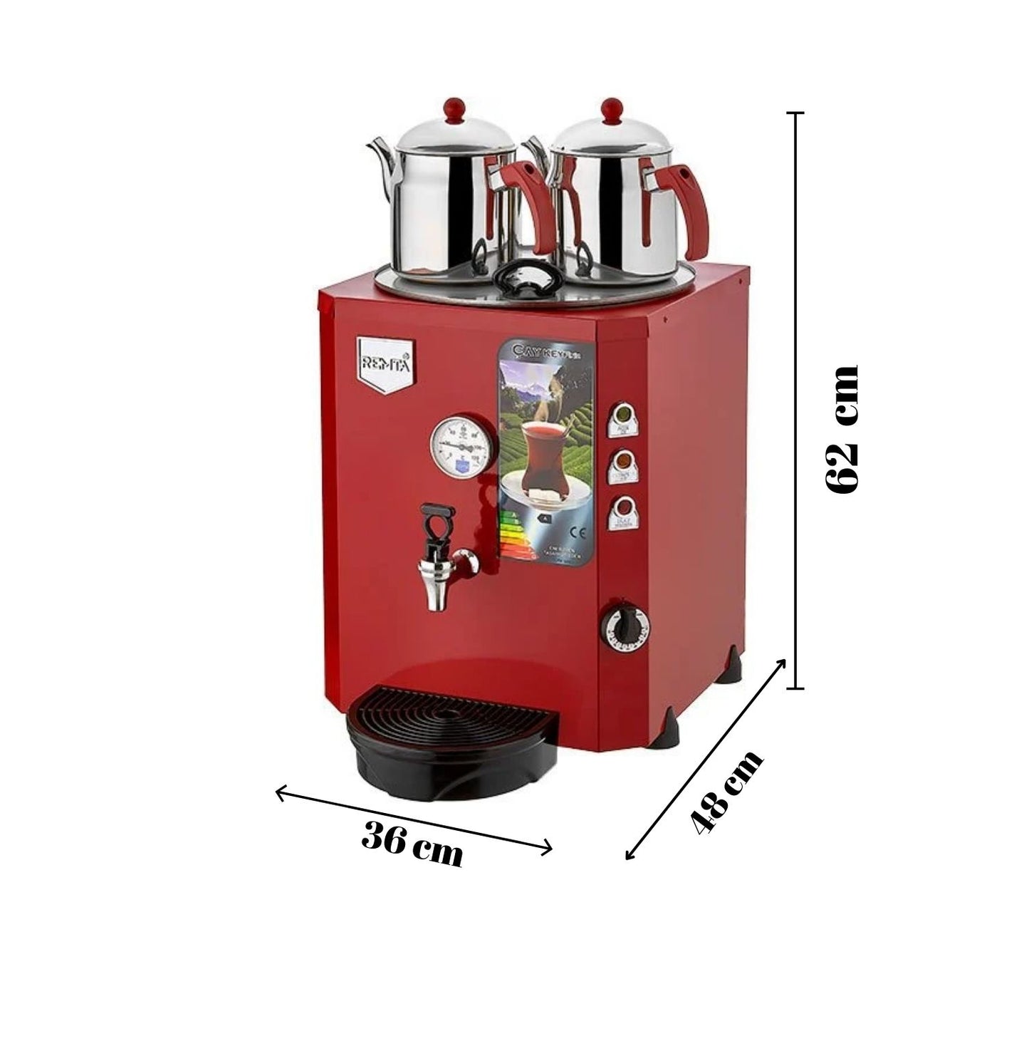 2 Teapot Jumbo Tea Machine 23 lt Float