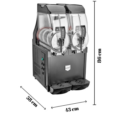 İkili Royal Slush Buzlaş-Karlamaç Makinesi 12+12lt-ST42