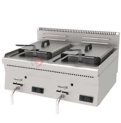 E AGF - 860 Countertop Fryer, Gas, 80x60x30 Cm