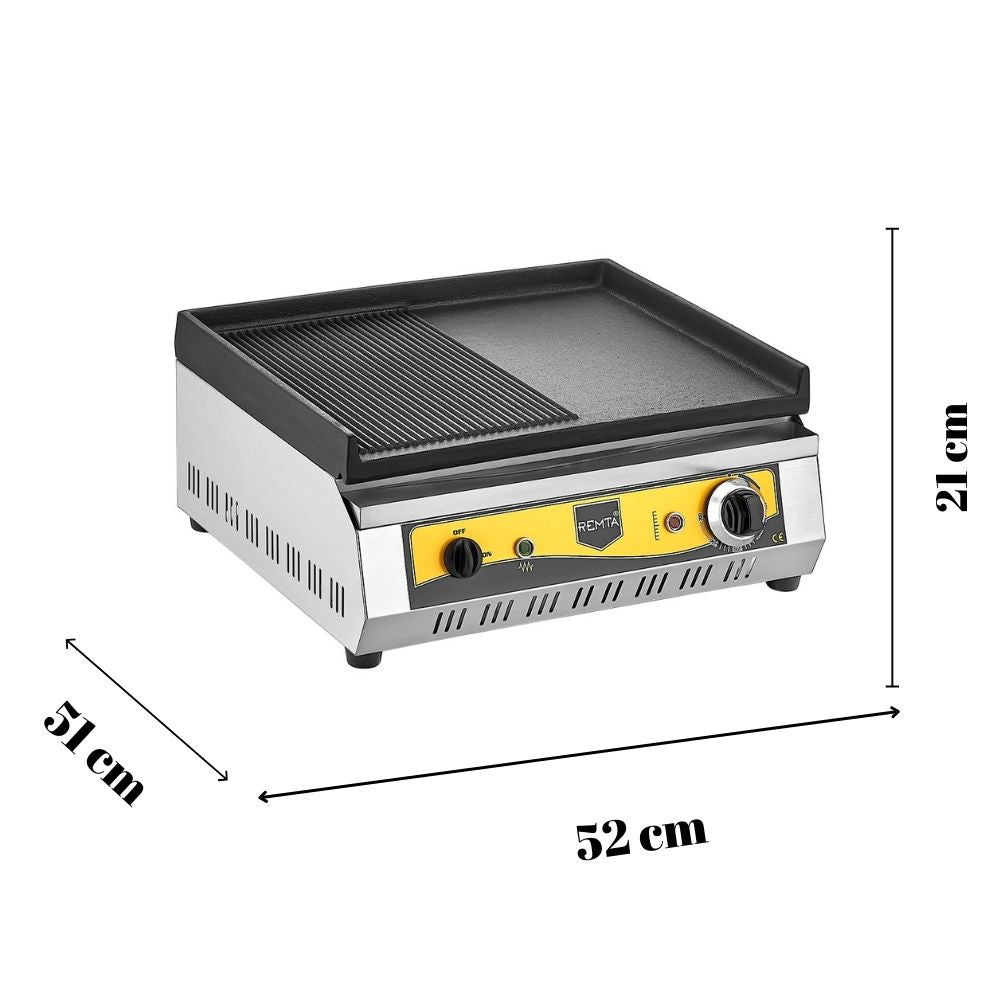 Remta 50 cm Cast Iron Grill Electric