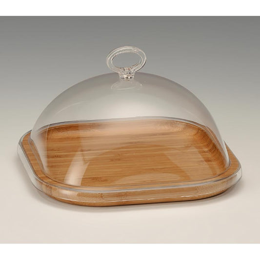 Zicco ZCP-695 Akrilik Kapaklı Ahşap Altlı Fanus, 21x21x13 cm